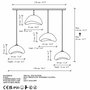 Opviq Luna-Set-Luna-30-4-C-1001-Nua Lámpara de Araña Ecru